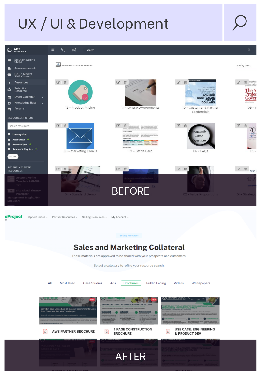 TrueProject dashboard preview